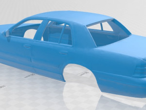 crown victoria printable body car Model Cetak 3D