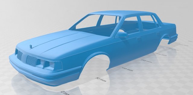 cutlass ciera 1986 printable body car Modello di stampa 3D .c4d .max .obj .3ds .fbx .stl .blend 
