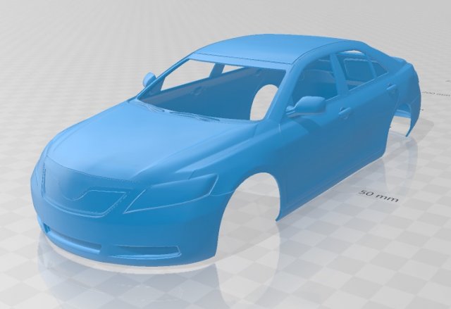 toyota camry printable body car 3D 프린트 모델 .c4d .max .obj .3ds .fbx .stl .blend 