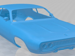 plymouth satellite 1971 printable body car Modelo de Impressão 3D