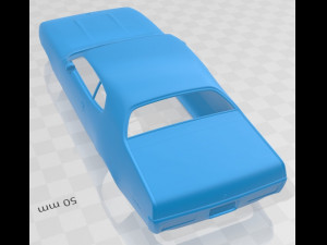 plymouth satellite 1971 printable body car Modelo de Impressão 3D