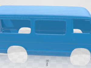 toyota hiace printable body van Modèles 3D en vedette
