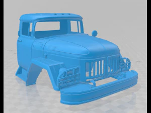 international flatbed printable cabin truck 3D Print Model