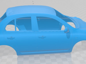 nissan micra printable body car 3D Print Model