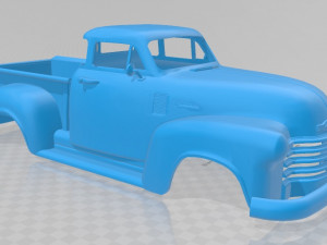 coe 1952 printable body truck Modèles 3D en vedette