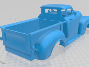 coe 1952 printable body truck Modèles 3D en vedette