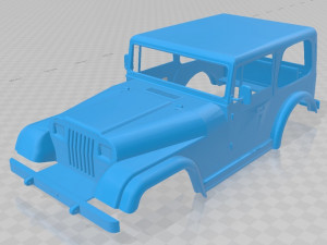 jeep wrangler 1988 printable body car 3D Print Model