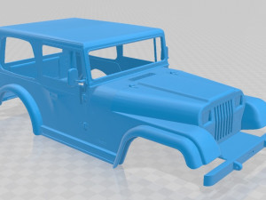 jeep wrangler 1988 printable body car 3D Print Model