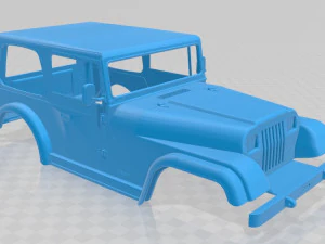 jeep wrangler 1988 printable body car 3D Print Model