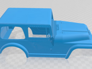 jeep wrangler 1988 printable body car 3D Print Model