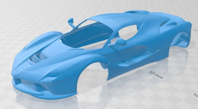 laferrari printable body car 3D Print Model .c4d .max .obj .3ds .fbx .stl .blend