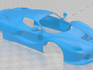 laferrari printable body car 3D Baskı Modeli