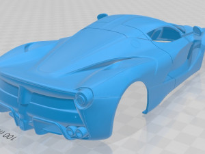 laferrari printable body car 3D Baskı Modeli