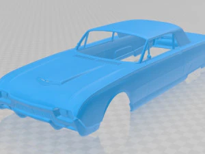 썬더버드 1961 인쇄 가능한 차체 자동차 3D 프린트 모델