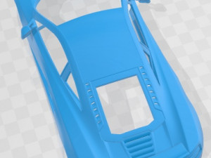 McLaren MP4 12C 2011 Printable Body Car Modèles 3D en vedette