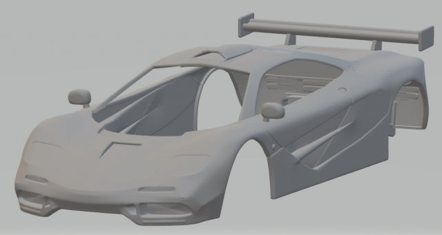 mclaren f1 printable body car Model do druku 3D .c4d .max .obj .3ds .fbx .stl .blend 