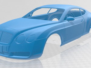 bentley gt printable body car 3D Print Model