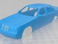 Mercedes Benz SEL 600 Printable Body Car 3D-Modell