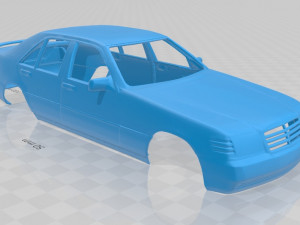 mercedes benz sel 600 printable body car 3D Принт Модель