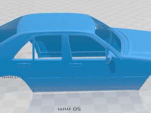 mercedes benz sel 600 printable body car 3D Принт Модель