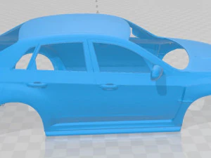subaru wrx sti 2011 printable body car 3D Print Model