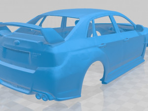 subaru wrx sti 2011 printable body car 3D Print Model