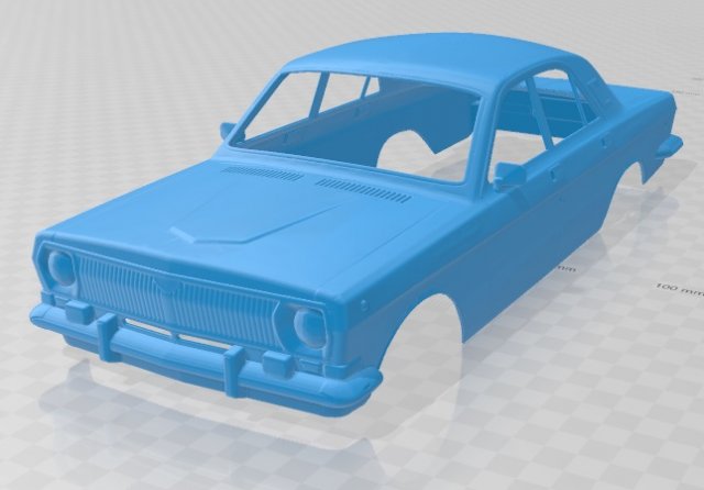 volga gaz 24 printable body car 3D-Druckmodell .c4d .max .obj .3ds .fbx .stl .blend 