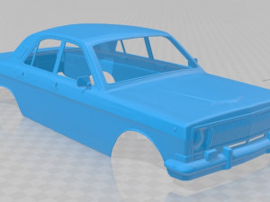 volga gaz 24 printable body car 3D-Druckmodell
