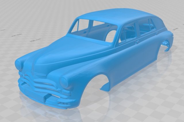 gaz m20 printable body car 3D प्रिंट मॉडल .c4d .max .obj .3ds .fbx .stl .blend 