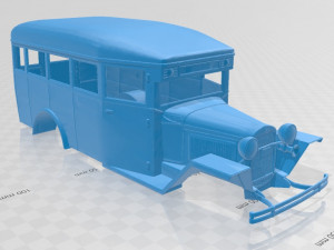 gaz 0330 printable body bus 3D Print Model