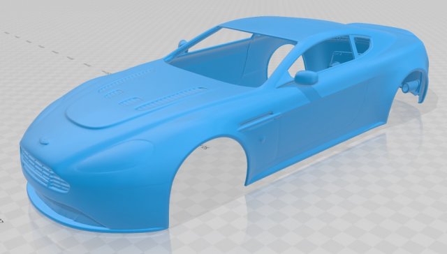 aston martin vantage printable body car 3D 프린트 모델 .c4d .max .obj .3ds .fbx .stl .blend 