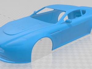 aston martin vantage printable body car 3D Print Model