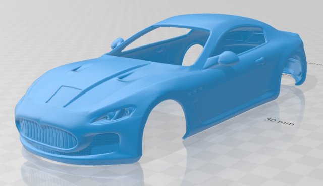 maserati gt printable body car 3D Druckmodell .c4d .max .obj .3ds .fbx .stl .blend