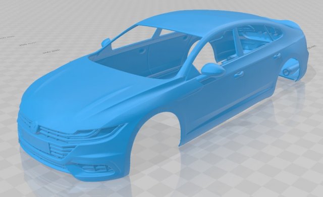 volkswagen arteon printable body car 3D Принт Модель .c4d .max .obj .3ds .fbx .stl .blend 