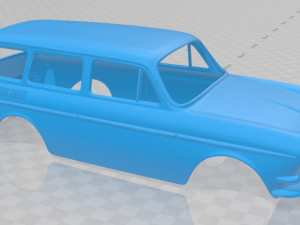 volkswagen squareback printable body car Modello di stampa 3D
