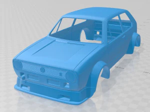 volkswagen golf mk1 race cup printable body car 3D Print Model