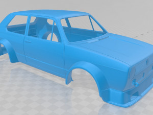 volkswagen golf mk1 race cup printable body car 3D 打印模型