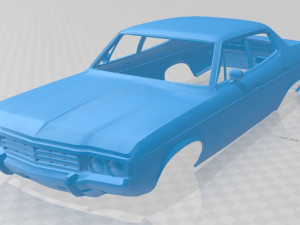 notchback sedan printable body car 3D Baskı Modeli