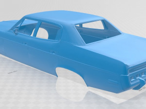 notchback sedan printable body car 3D Baskı Modeli
