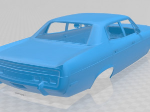 notchback sedan printable body car 3D Baskı Modeli