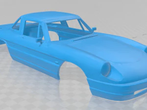 alfa romeo spider printable body car 3D Print Model