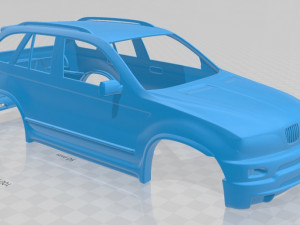 x5 printable body car 3D Print Model