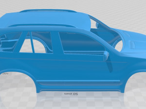 x5 printable body car 3D Print Model