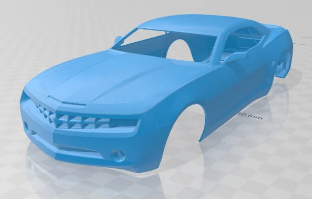 camaro 2009 printable body car 3D Print Model .c4d .max .obj .3ds .fbx .stl .blend 
