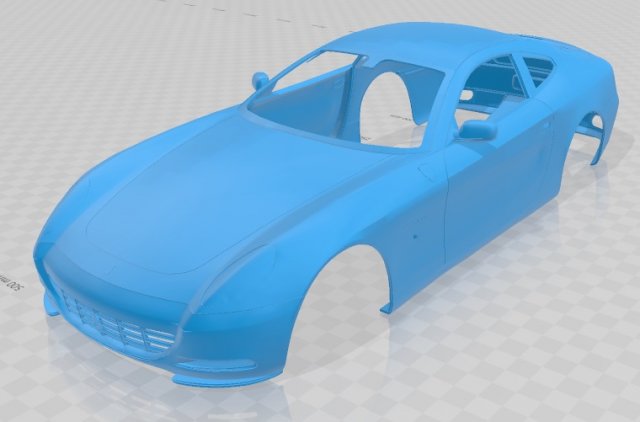 ferrari scaglietti printable body car 3D 프린트 모델 .c4d .max .obj .3ds .fbx .stl .blend