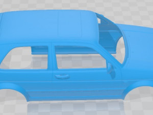 Volkswagen Golf GTI MK2 1985 Printable Body Car 3D 프린트 모델