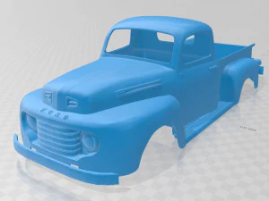 1950 प्रिंट करने योग्य बॉडी ट्रक उठाएँ 3D प्रिंट मॉडल