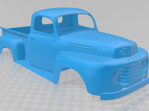 pick up 1950 printable body truck 3D Baskı Modeli