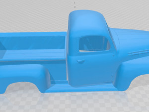 pick up 1950 printable body truck 3D Baskı Modeli