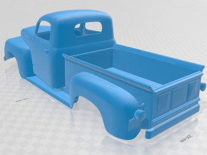 pick up 1950 printable body truck 3D Baskı Modeli